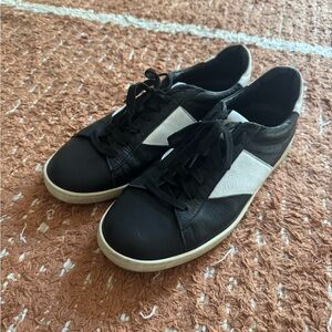 Rhude Black and White leather Sneakers 11 authentic